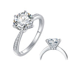 1.5CT  D өнгөт 7.5 MM моиссанит алмаз хурмын бөгж