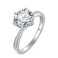 1.5CT  D өнгөт 7.5 MM моиссанит алмаз хурмын бөгж