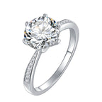 1.5CT  D өнгөт 7.5 MM моиссанит алмаз хурмын бөгж