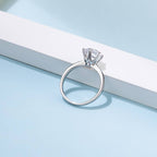 1.5CT  D өнгөт 7.5 MM моиссанит алмаз хурмын бөгж