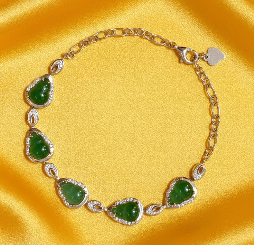 ногоон халцедон-Chrysoprase бугуйвч