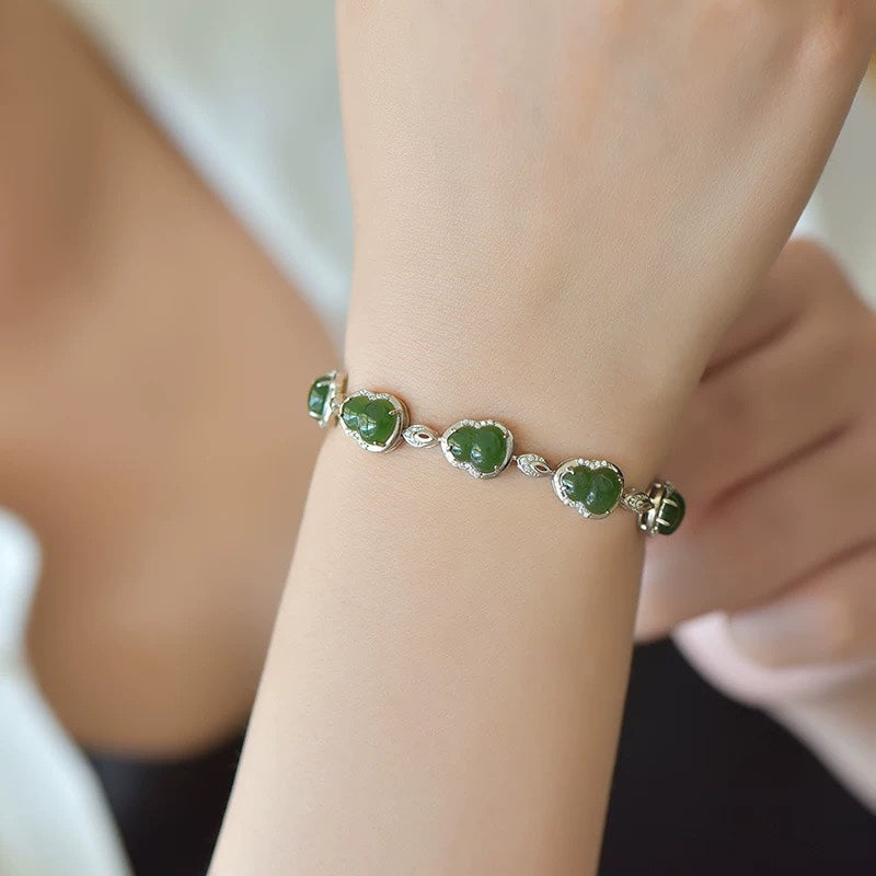 ногоон халцедон-Chrysoprase бугуйвч