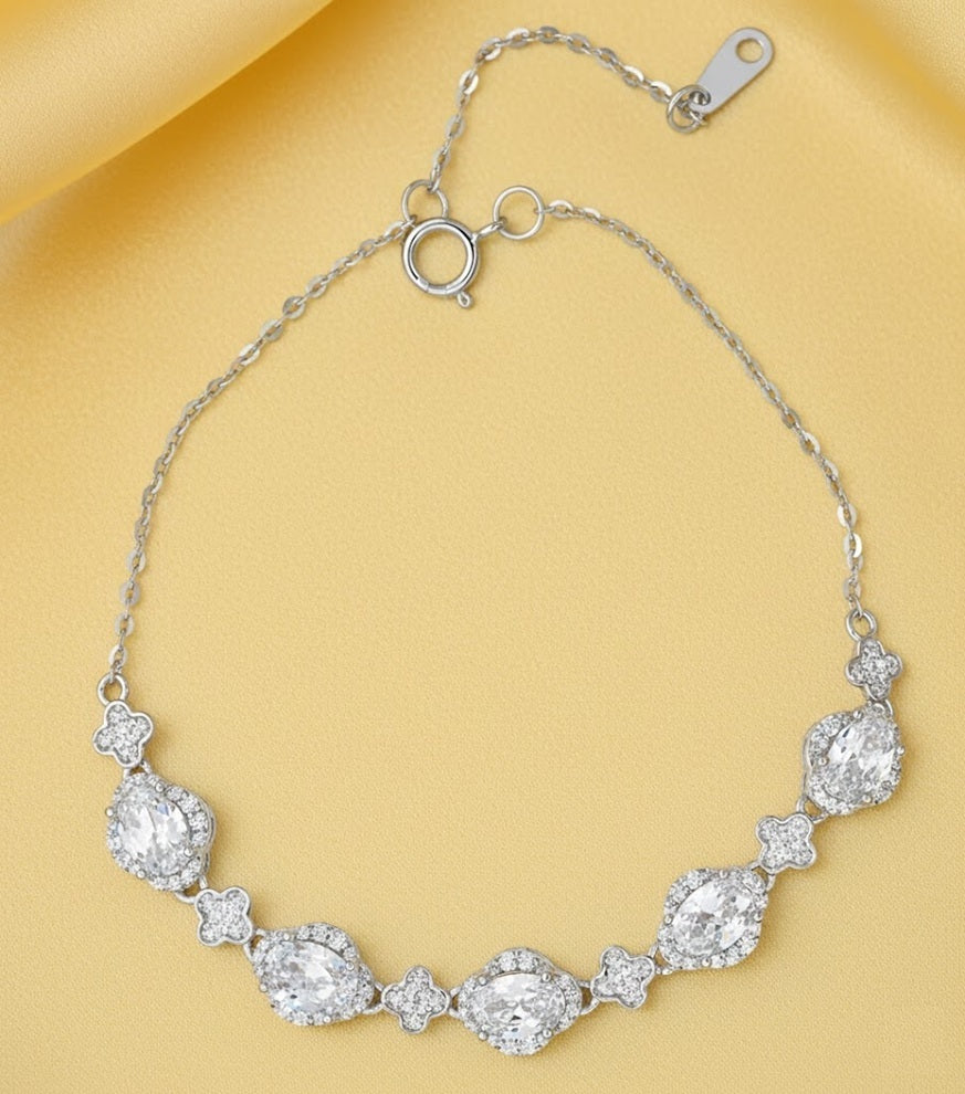 5А зэрэглэлийн циркон мөнгөн бугуйвч