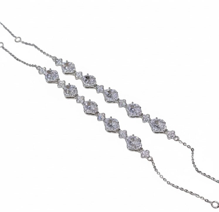 5А зэрэглэлийн циркон мөнгөн бугуйвч