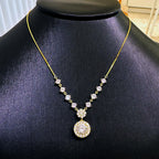 Шар алтаар бүрсэн 6.5 мм моиссанит зүүлт