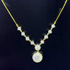 Шар алтаар бүрсэн 6.5 мм моиссанит зүүлт