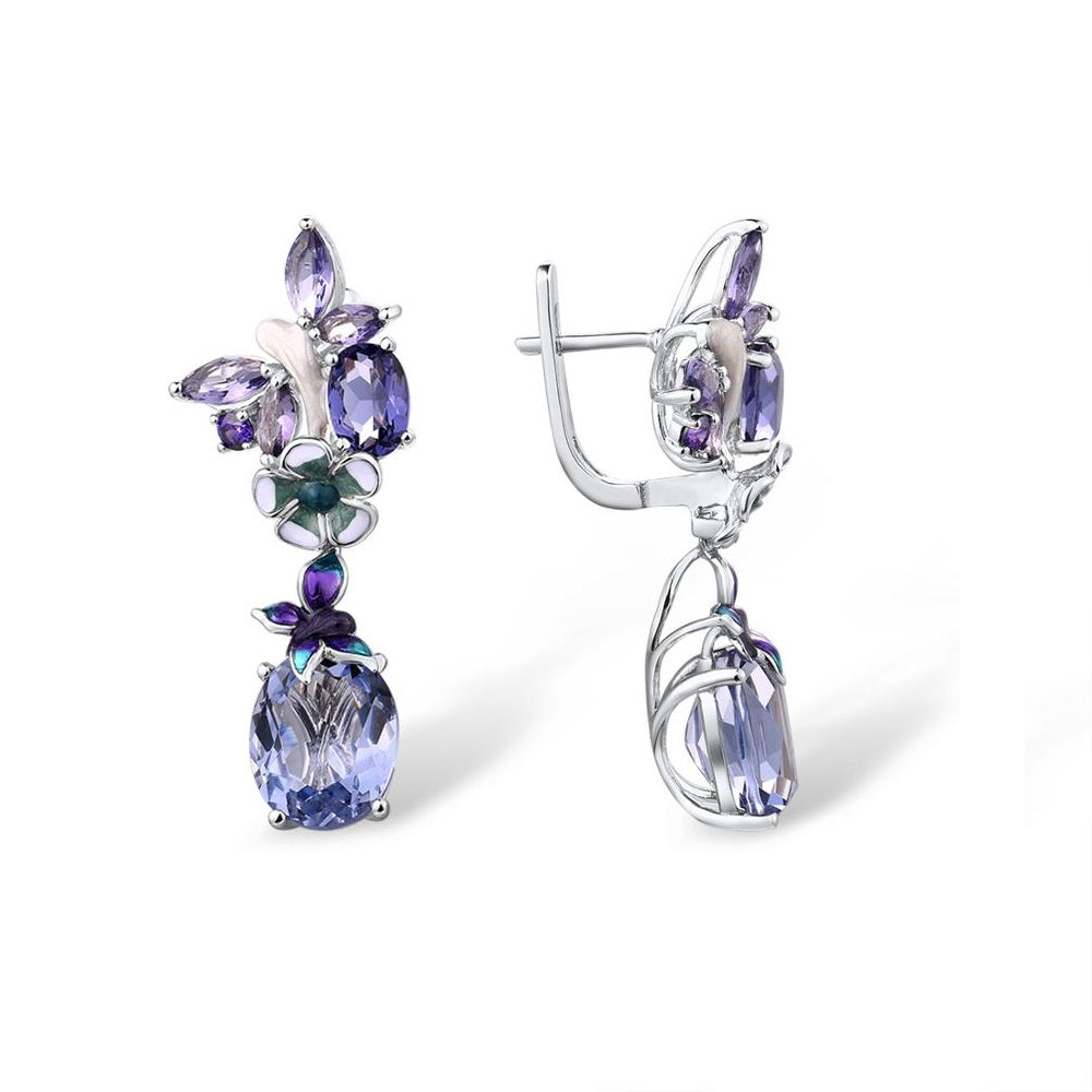 Том ягаан болор цэцэгтэй хослол