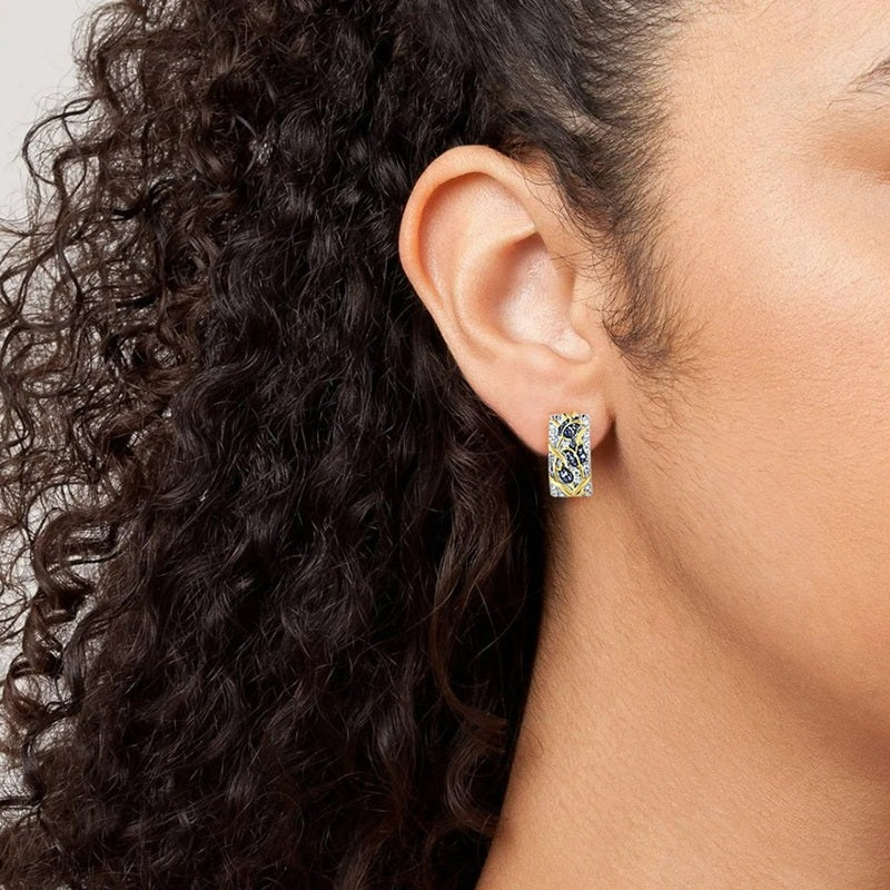 Алтанзул алтаар бүрсэн мөнгөн ээмэг бөгж хослол