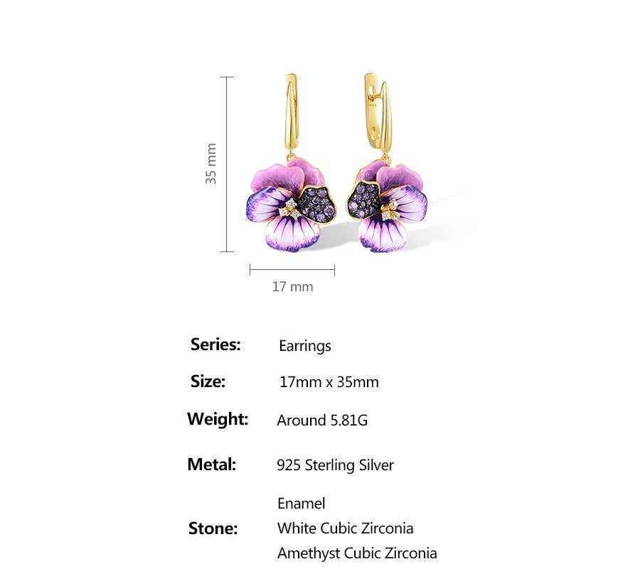 Amethyst Нил ягаан өнгийн цэцэгтэй хослол