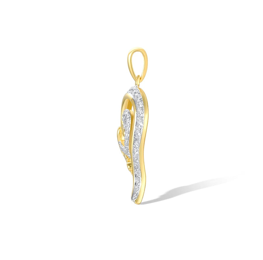 Жинхэнэ хайр шар алтаар бүрсэн зүүлт