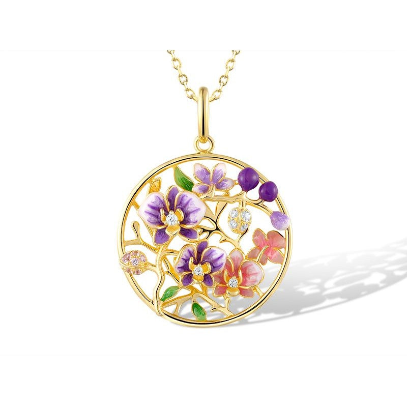 Өнгөлөг цэцгийн цэцэрлэгт хүрээлэн гоёмсог дизайн