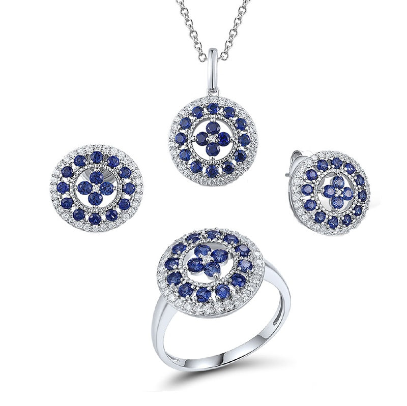 "Azure Elegance" Хөх Сапфир Цэцэгт хослол