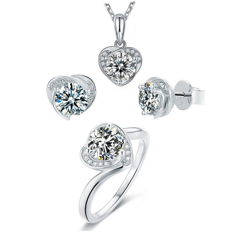 Хайр сэтгэл моиссанит алмаз хос